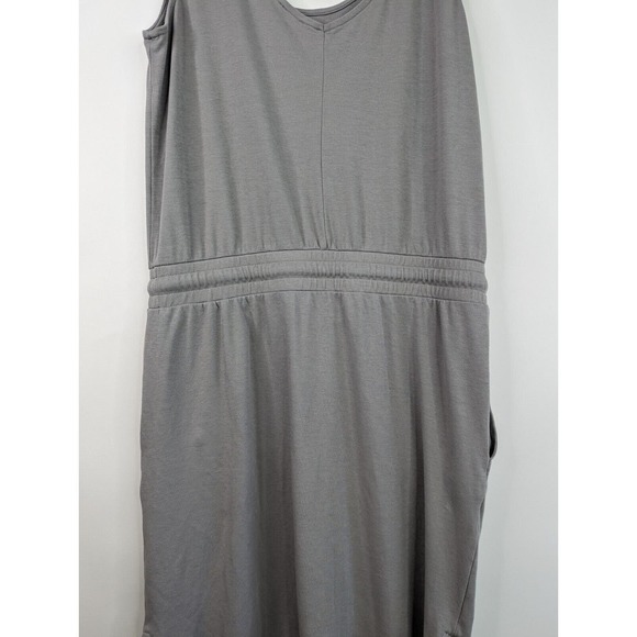 Haven Well Within Gray Sleeveless Drop Waist Drawstring Casual Dress - Picture 9 of 13
